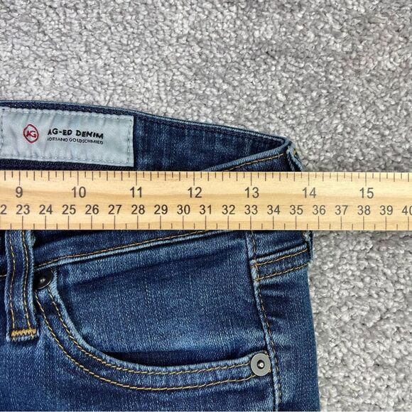 Ag Adriano Goldschmied The Stilt Roll Up Jeans Women's 27 Blue Skinny Low Rise - Picture 9 of 13